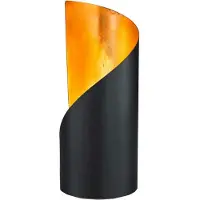 TRIO Lampe de table FRANK noir et or, 1xE14x25W, métal, dimensions : 24x10x10 cm, IP20, RL