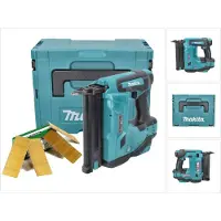 Makita DBN 500 ZJ Cloueuse sans fil 15-50 mm 90° 18 V + Clous pour cloueurs 50 mm - 20000 pièces + Coffret de transport MakPac - sans Batterie, sans Chargeur