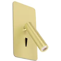 Faro Suau Recessed Reader Applique Satin Gold
