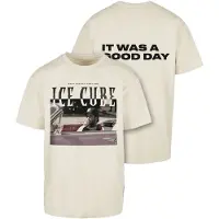Mister tee T-Shirt 'Ice Cube It's a good day' sable / aubergine / rouge foncé / noir