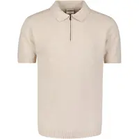No-excess Polo Demi-Zip Écru Blanc cassé Beige taille 3XL