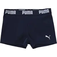 Puma Maillot de bain de sport bleu marine / gris / blanc