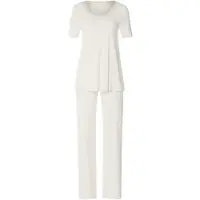 Hanro Pyjama ' Anilla ' blanc cassé