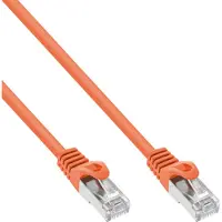 InLine 72514O Cordon de raccordement, SF/UTP, Cat.5e, orange, 1.5m