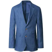 Hackett London Veste de costume 'DELAVE HOPSACK' bleu