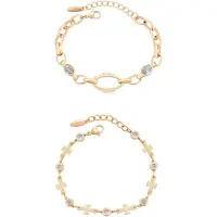 Faina Bracelet or / transparent