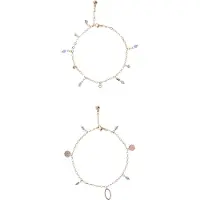 Faina Bracelet bleu-gris / or
