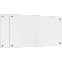 vidaXL : 2 panneaux de protection pour cuisine, transparents, 80 x 40 cm, en verre trempé