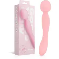 Good Vibes Only Simi — Double-Sided Wand Vibrator — Pink