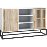 vidaXL Sideboard Blanc 105x30x65 cm Bois composite