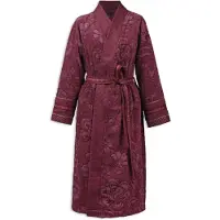 Pip studio Jasmin Jacquard Bademantel dunkelrosa XL (XL)