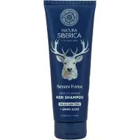 Natura Siberica Men Severe Force. Shampoing pour hommes nettoyant en profondeur. Pour tous types de cheveux, 200 ml