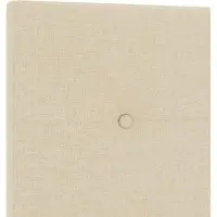 vidaXL Tête de lit réglable en hauteur avec tête de lit Crème 80 cm Tissu
