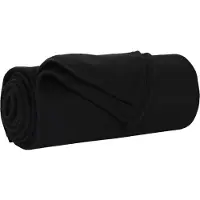 vidaXL Jeté Noir 200 x 150 cm Toison