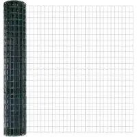 vidaXL Clôture en fil de fer soudé avec socle en béton 10 x 1,6 m (L x H)