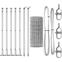 vidaXL Clôture en fil de fer soudé avec socle en béton 10 x 0,6 m (L x H)