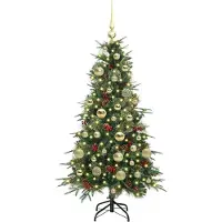 vidaXL Sapin de Noël Artificiel à Branches Articulées Vert 120 cm