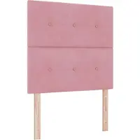 vidaXL Tête de lit rose 90 cm en velours