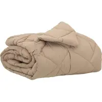 vidaXL couverture d'été Taupe 220 x 155 cm microfibre