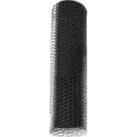 vidaXL Hexagonzaun Grau 0,4 x 10 m PVC