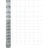 vidaXL Clôture en fil barbelé avec piquets, 50 x 1,5 m, acier galvanisé, argenté