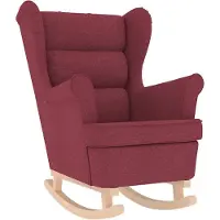 vidaXL Chaise à bascule rouge bordeaux 74x90x102 cm tissu