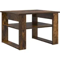vidaXL Table basse Chêne fumé 64 x 54 x 44 cm Bois composite