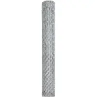 vidaXL Clôture hexagonale argent 1,4 x 100 m Acier galvanisé
