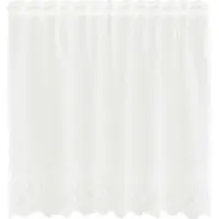 vidaXL Rideau en Dentelle avec des rideaux Blanc 80 x 150 cm Polyester
