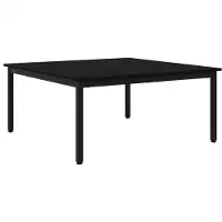 vidaXL Table basse noire imitation chêne 100 x 100 x 45 cm Bois composite