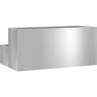vidaXL Cache-pot de jardin Argent 100 x 60 x 45 cm Acier galvanisé