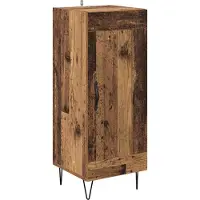 vidaXL Buffet vieux bois 34,5 x 34 x 90 cm bois composite et fer