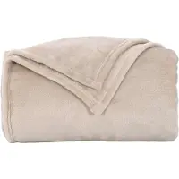vidaXL Couvertures À Jeter 6 Pcs Beige 240 X 270 Cm Toison