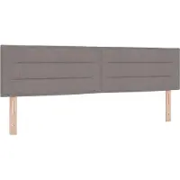 vidaXL , tête de lit, couleur taupe, revêtement en tissu