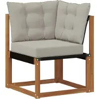 vidaXL Ensemble de canapés d'extérieur avec coussins (10 pièces), couleur naturelle et gris clair