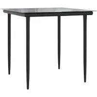 vidaXL Ensemble de jardin 3 pièces avec coussins Marron Poly rotin