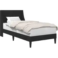 vidaXL Cadre de lit avec tête de lit Noir 80 x 200 cm Velours