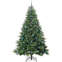 vidaXL Sapin de Noël artificiel avec 300 LED Vert 210 cm PE et PVC