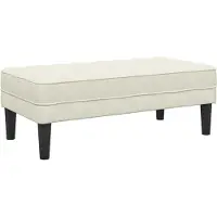 vidaXL banc Crème 113 x 57 x 39 cm Velours