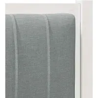 vidaXL Tête de lit rembourrée Blanc 80 cm Pin massif