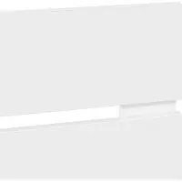 vidaXL Tête de lit en bois blanc