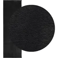 vidaXL Tapis HUARTE à poils courts doux et lavable noir 80x250 cm