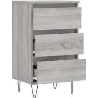 vidaXL Sideboard Gris Sonoma 40x35x70 cm Bois composite