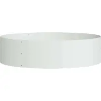 vidaXL Cache-pot de jardin Blanc 80 x 80 x 20 cm Acier