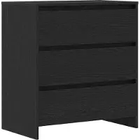 vidaXL Sideboard noir imitation chêne 70x41x75 cm Bois composite