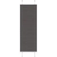 vidaXL Store plissé noir 50x100 cm largeur du tissu 49,4 cm polyester