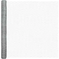 vidaXL Socle de clôture hexagonal robuste, 10 x 1,5 m, acier galvanisé à chaud