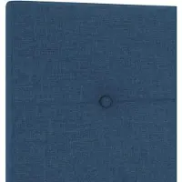 vidaXL Tête de lit avec tête de lit Bleu 90 cm tissu