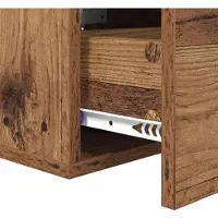 vidaXL Cabinet de chevet Bois ancien 35 x 35 x 20 cm Bois d'ingénierie