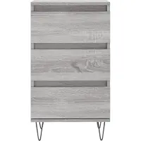 vidaXL Sideboard Gris Sonoma 40x35x70 cm Bois composite
